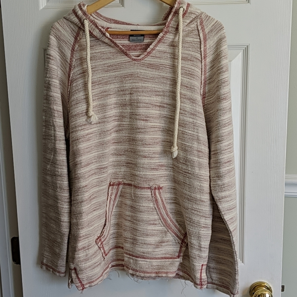 Men's Baja Style Distressed Hoodie